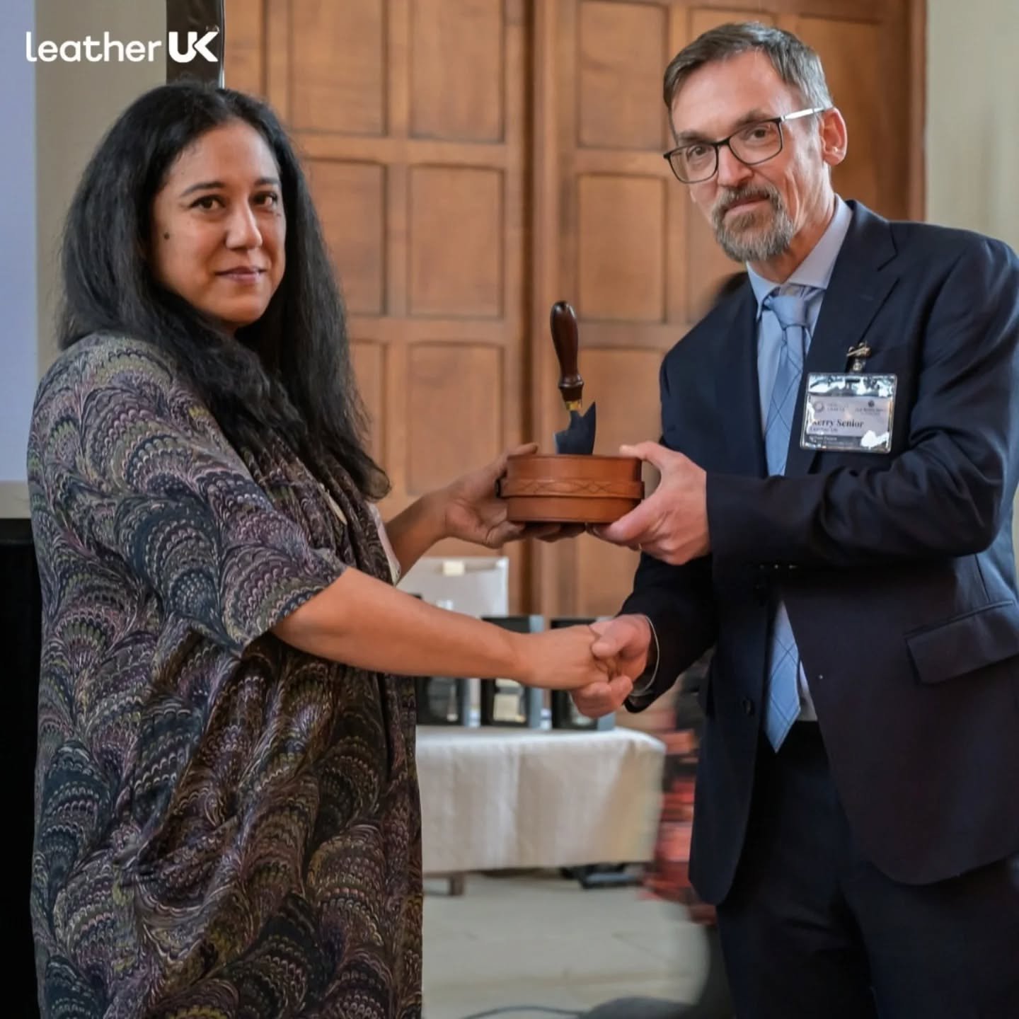 repost from @leather_uk Last month, Dr Kerry Senior, Director of Leather UK, judged the @heritagecrafts Leatherworker of the Year Award.

Supported by the British Leather Industry Development Trust, the award celebrates a heritage craftsperson who ha