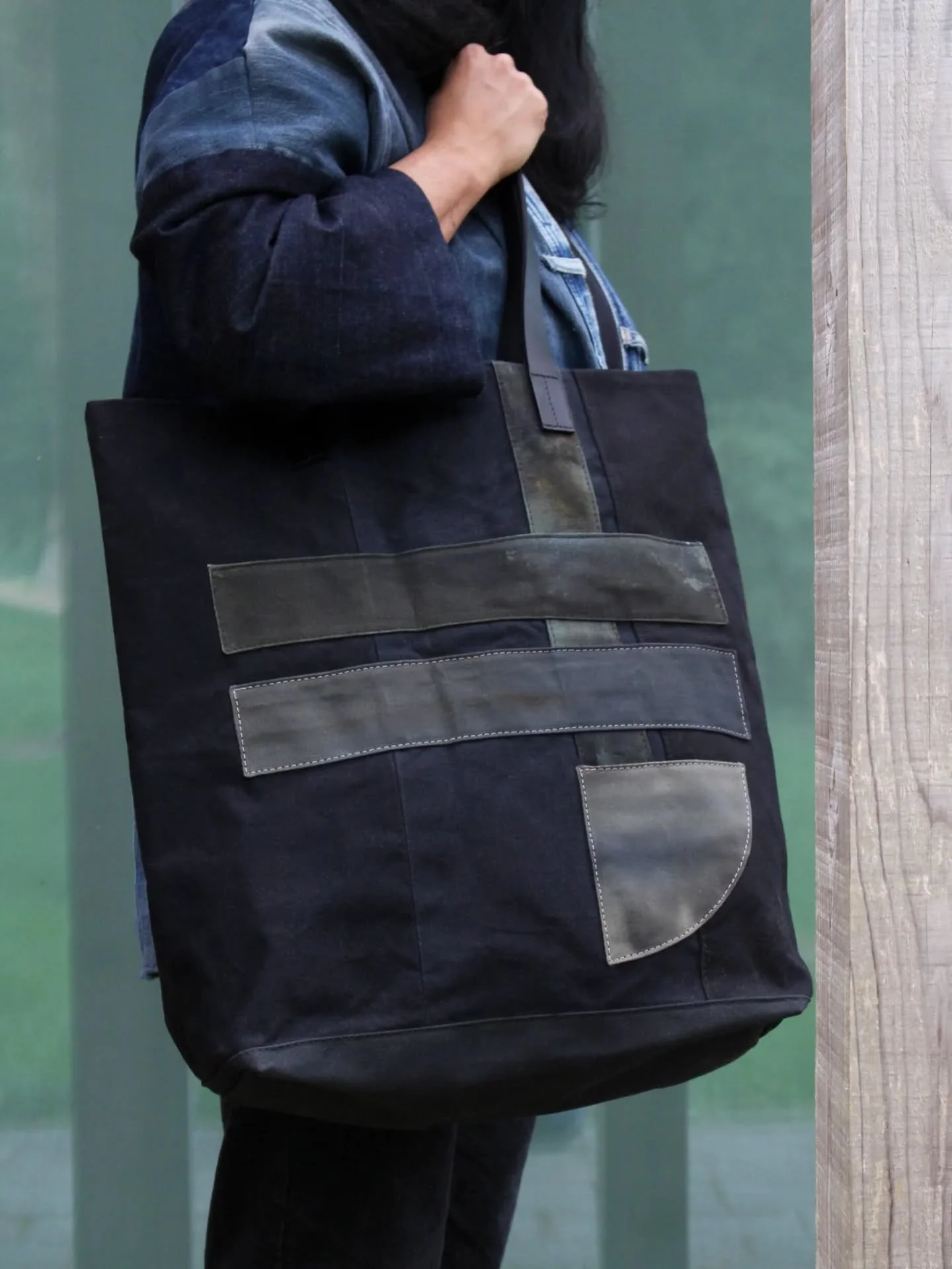 I'm so excited about these! I love squeezing some time for art into my work and these large tote bags were a real labour of love. 

One of a kind, each bag is made from waste waxed canvas from all my V&amp;A orders over the years, meticulously stitch