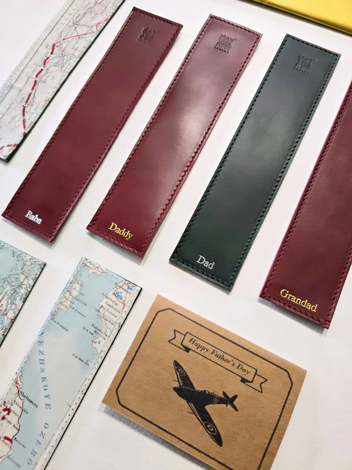 I've really loved personalising all your bookmarks lately for father's day. Where ever you're from, and which ever language you want to say 'dad' it's a pleasure to emboss them, just let me know 🤗 Available also on @holly.co 

Made from sustainable 