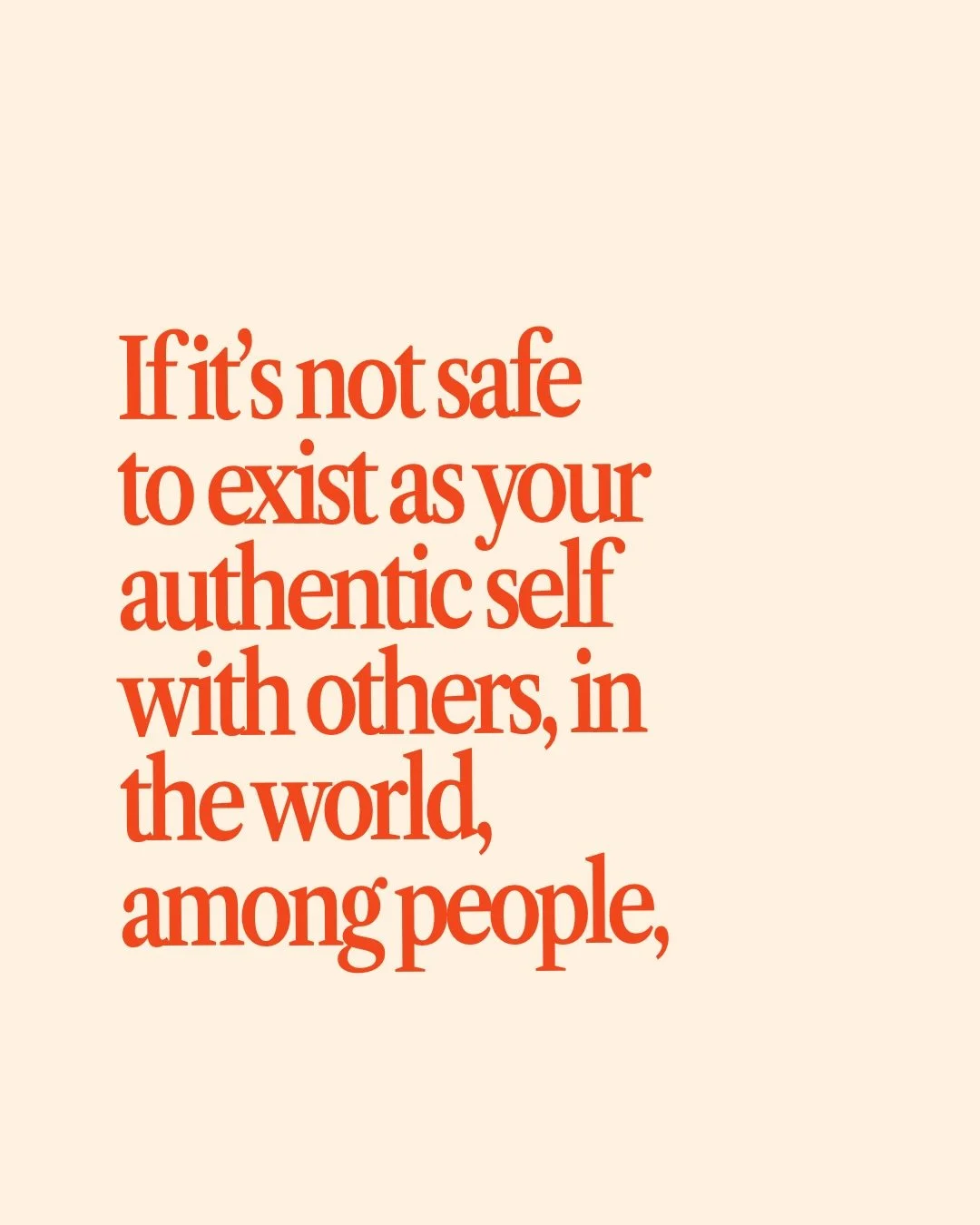 Surviving as a human when it hasn&rsquo;t felt safe to be in your truth.

Team adapting to keep relationships or team isolating to keep the self?