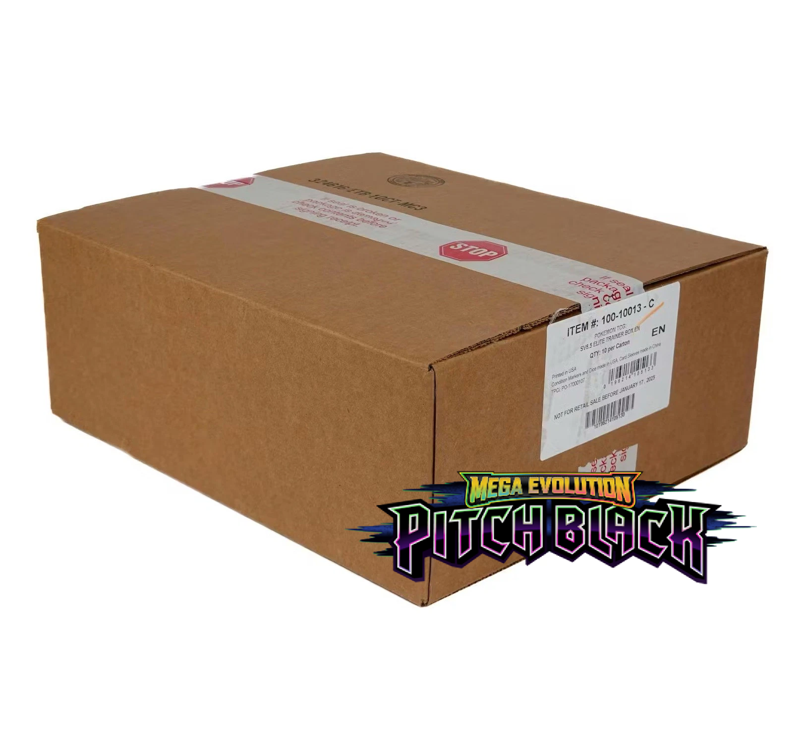 Pokémon: Pitch Black Elite Trainer Box (ETB) Case of 10