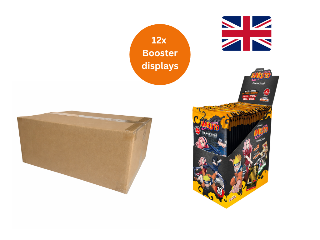 Naruto Mythos TCG: Konoha Shido (Set 1) - Booster Box CASE OF 12 (2nd Edition) - ENGLISH