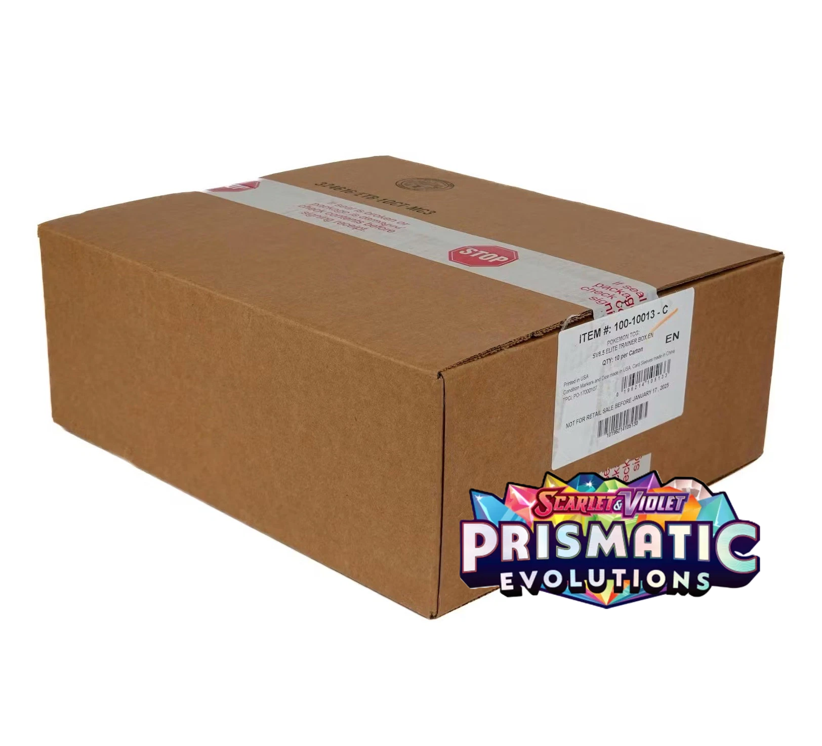 Pokémon: Prismatic Evolutions Elite Trainer Box (ETB) Case of 10