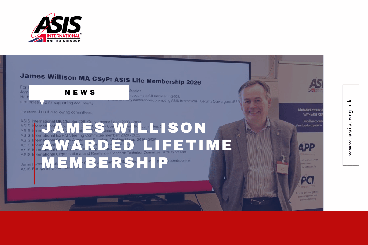 James Willison Awarded Lifetime Membership