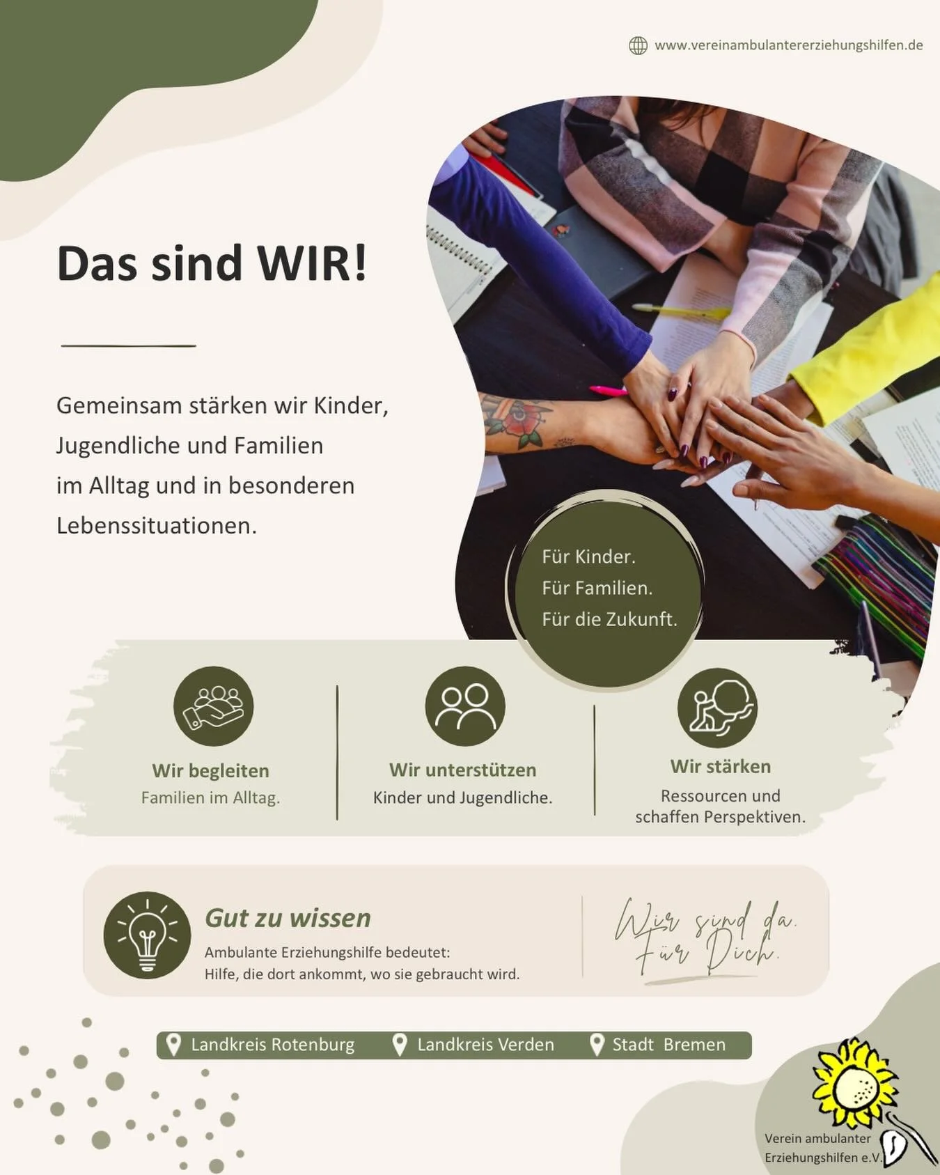 🌻 Kinder, Jugendliche und Familien st&auml;rken &ndash; gemeinsam neue Wege gehen.
 
Seit &uuml;ber 25 Jahren begleiten wir als freier Tr&auml;ger der Kinder- und Jugendhilfe Menschen in herausfordernden Lebenssituationen. Dabei setzen wir auf Resso