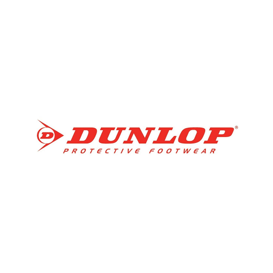 Dunlop logo with the tagline "Protective Footwear" on a white background.