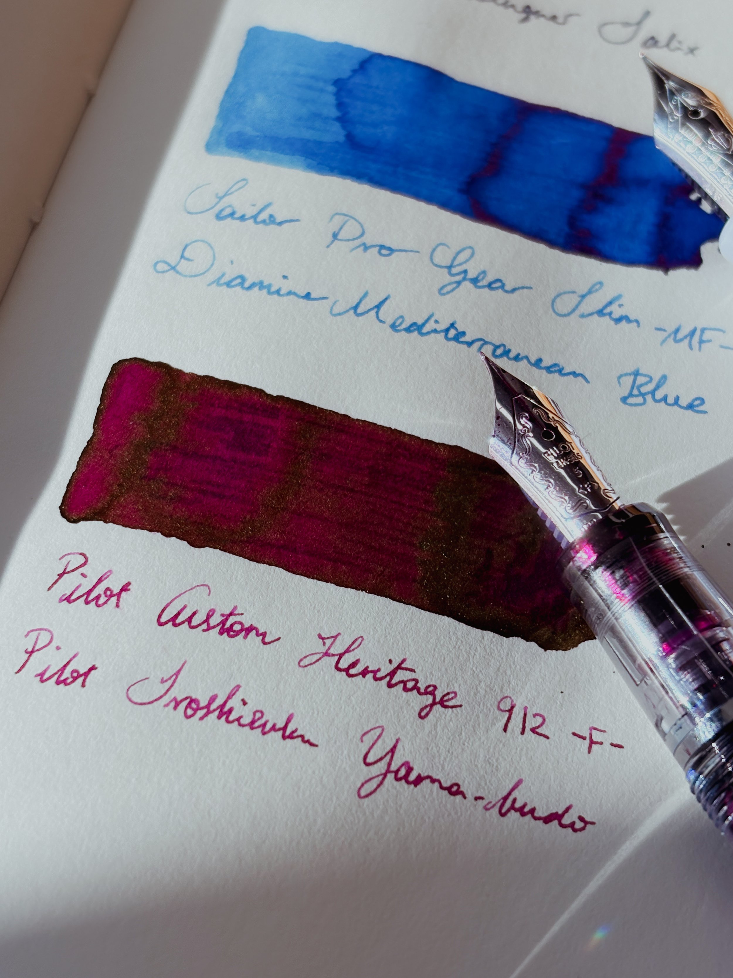 Pilot Custom Heritage 912 inked with Pilot Iroshizuku Yama-budo.
