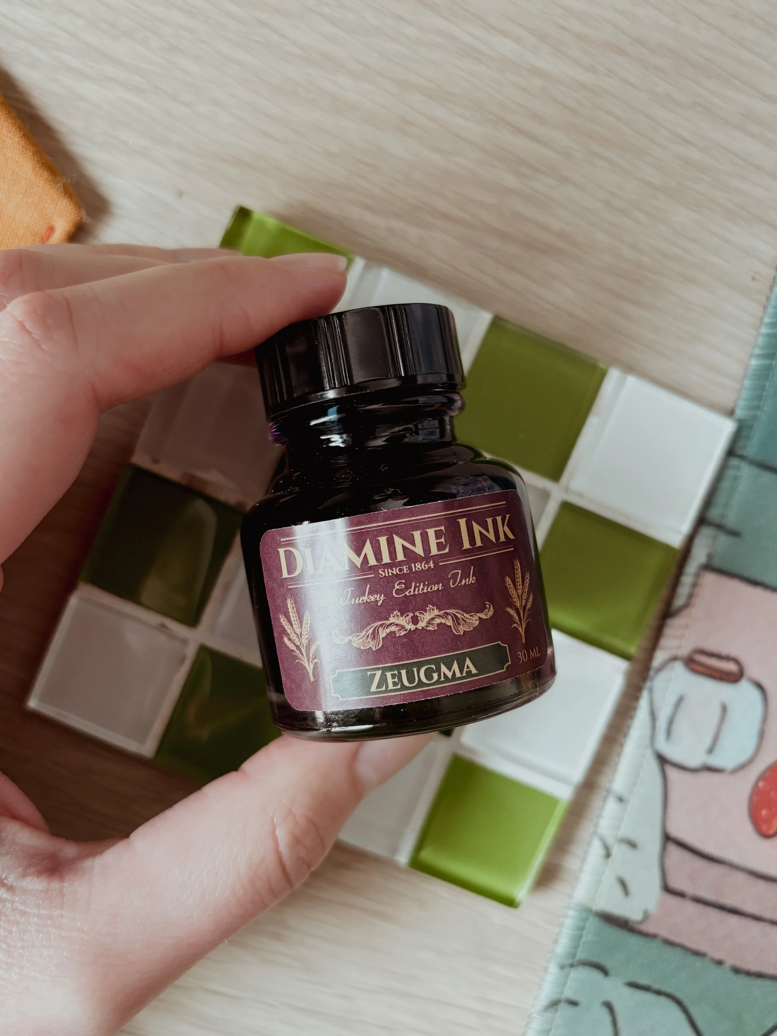 Diamine Zeugma Turkey Special fountain pen ink bottle.