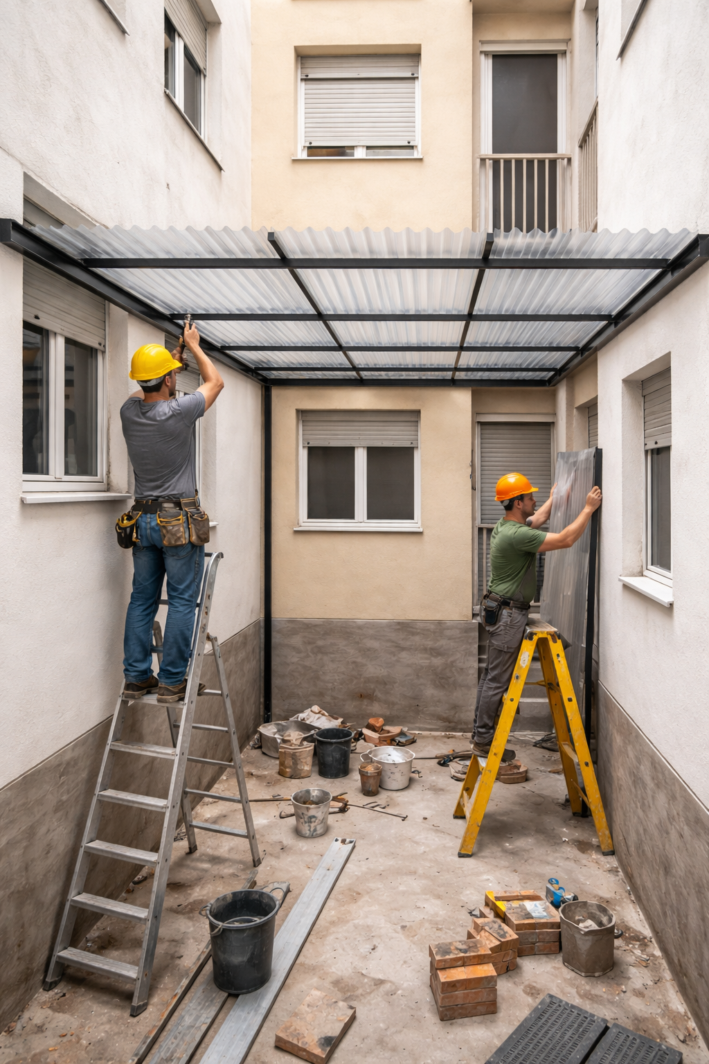 ¿Se puede cubrir un patio de luces? Esto es lo que dice la ley