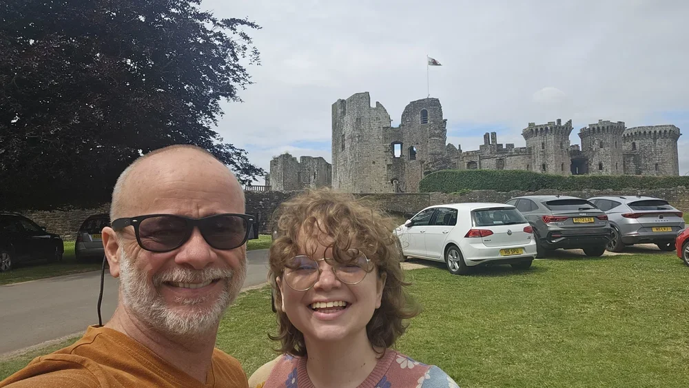 Sara and I at one of many castles we've seen together.