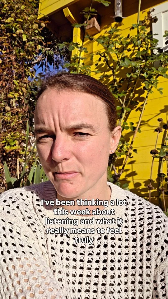 When is the last time that you felt truly listened to? Heard? Held? Seen? How did it make you feel?
It is such a rare thing, to have someone's absolute and undivided attention. It is a precious gift to give it.
However, the more I live, the more I