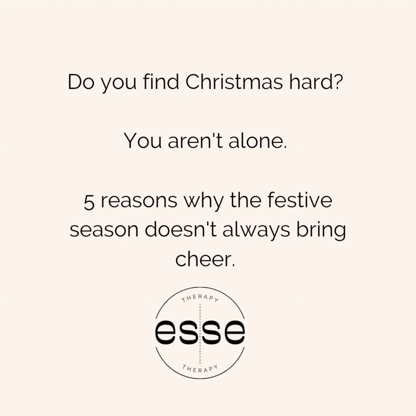 Do you find Christmas hard?
You&rsquo;re not alone.

Here are 5 reasons why the festive season doesn&rsquo;t always bring cheer:

1️⃣ Work becomes more intense
Suddenly you&rsquo;re expected to achieve the same workload in two-thirds of the time &mda