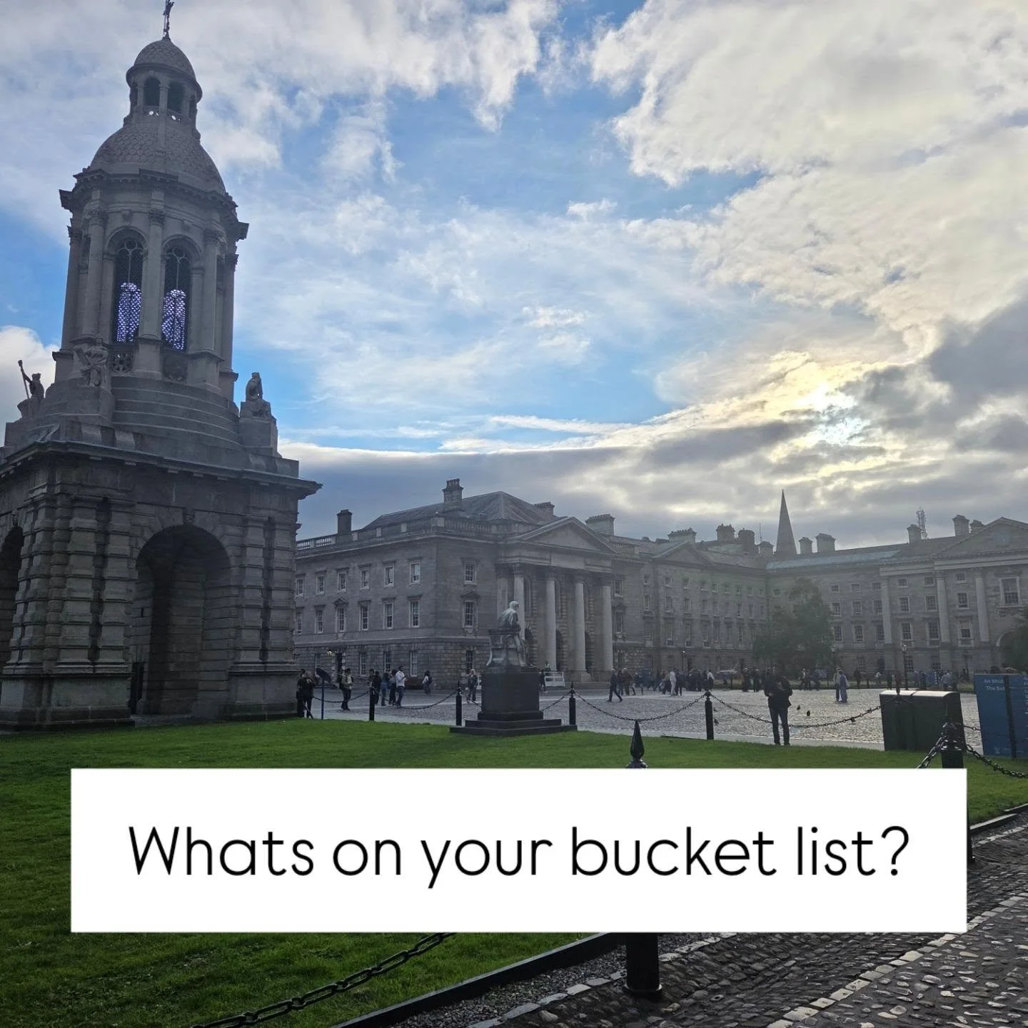 For me, visiting Trinity College, Dublin, has always had a small place on my bucket list. No - its not just due to Normal People!

I studied philosophy at University, and one of my favourite philosophers is Bishop George Berkeley. He was strongly inf
