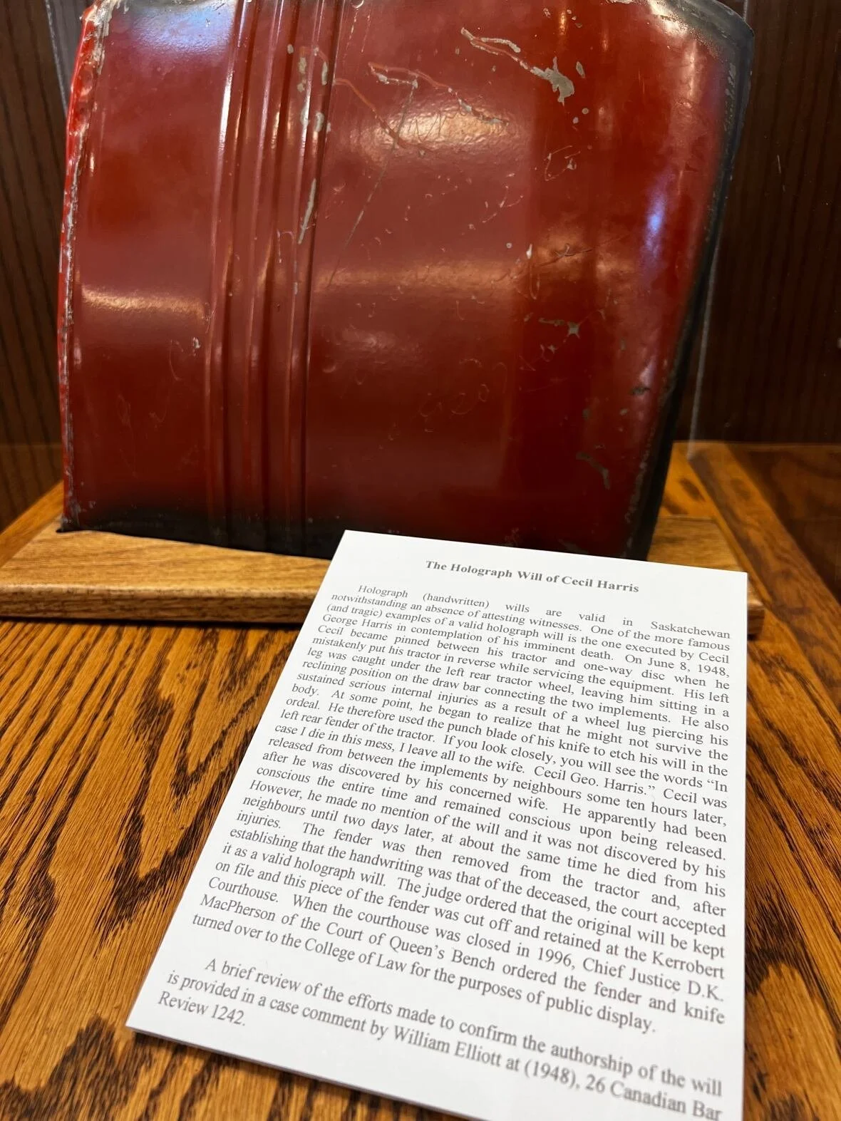 From Tractor Fender to Legal Legend