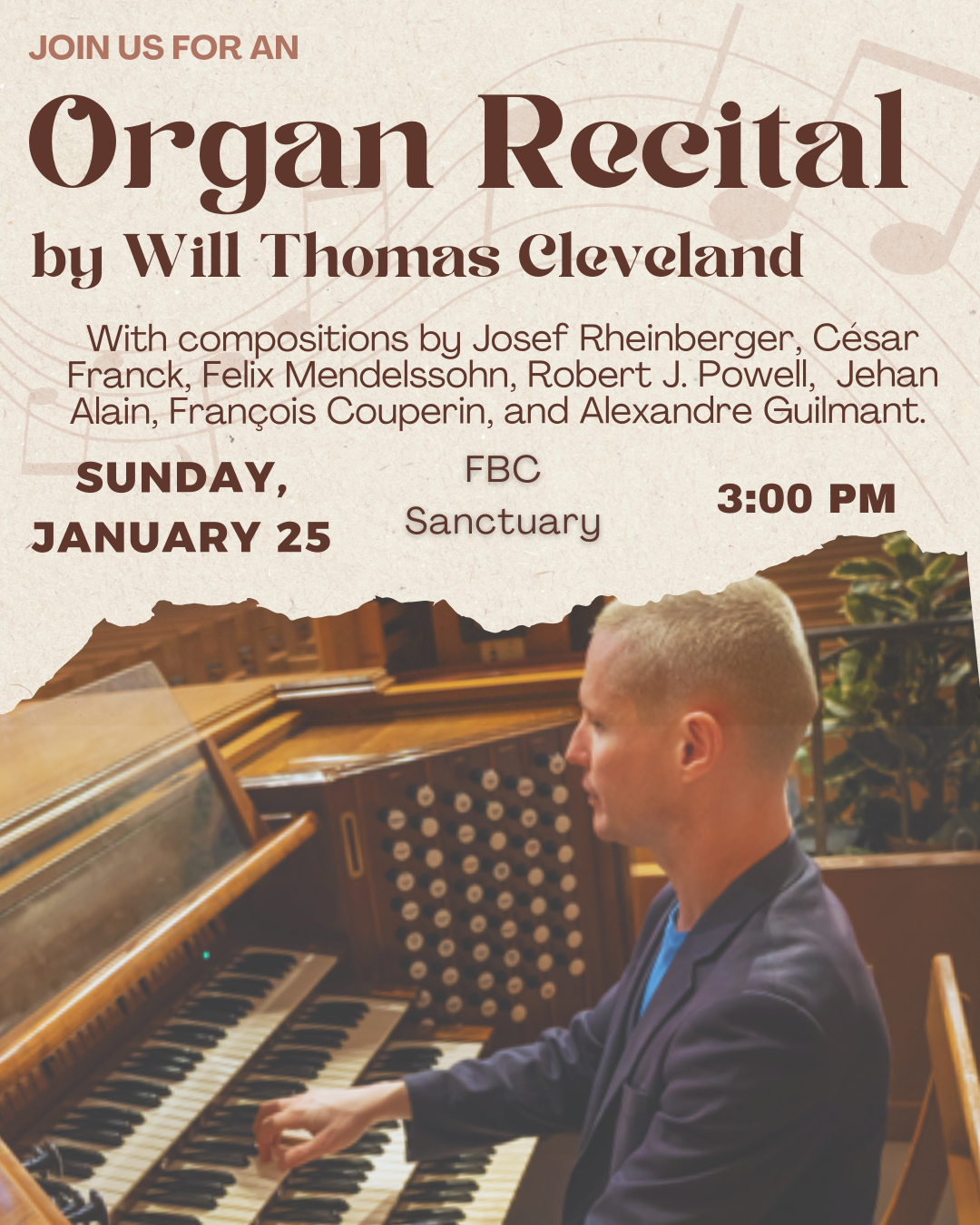Will Thomas Cleveland Organ Recital