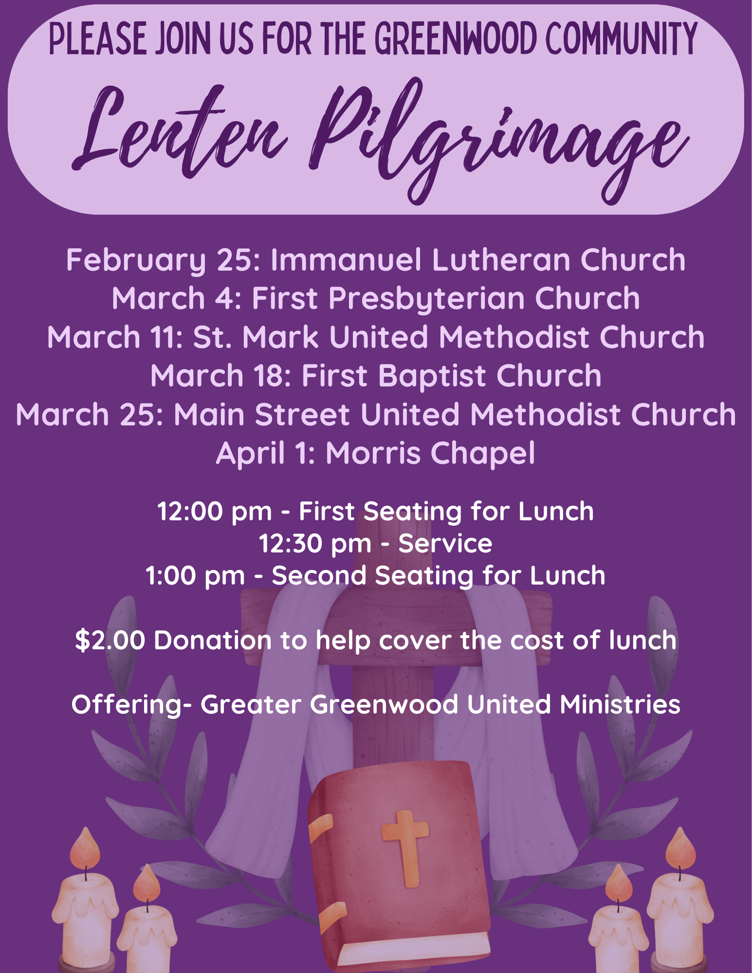 Lenten Pilgrimage Lunch