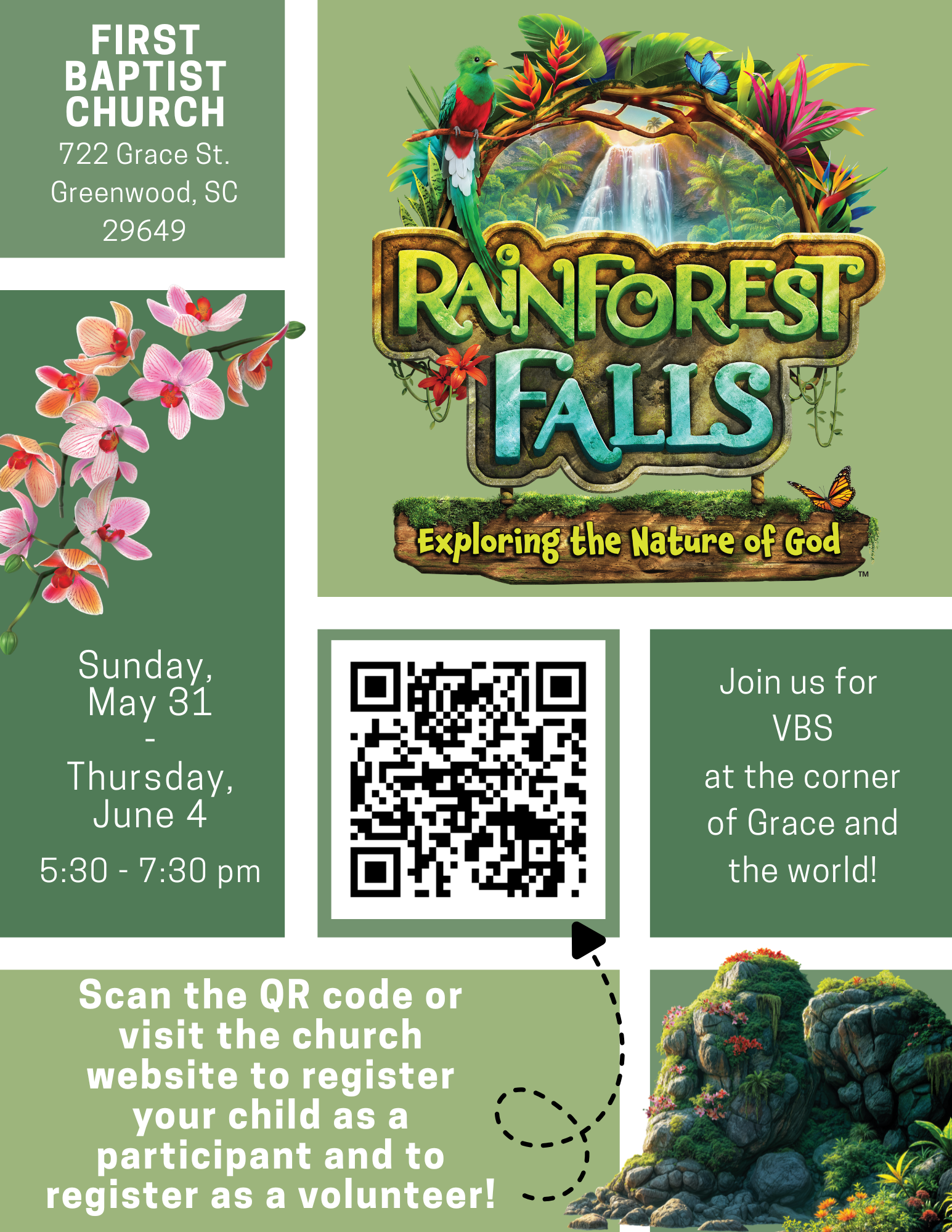 Vacation Bible School - Rainforest Falls