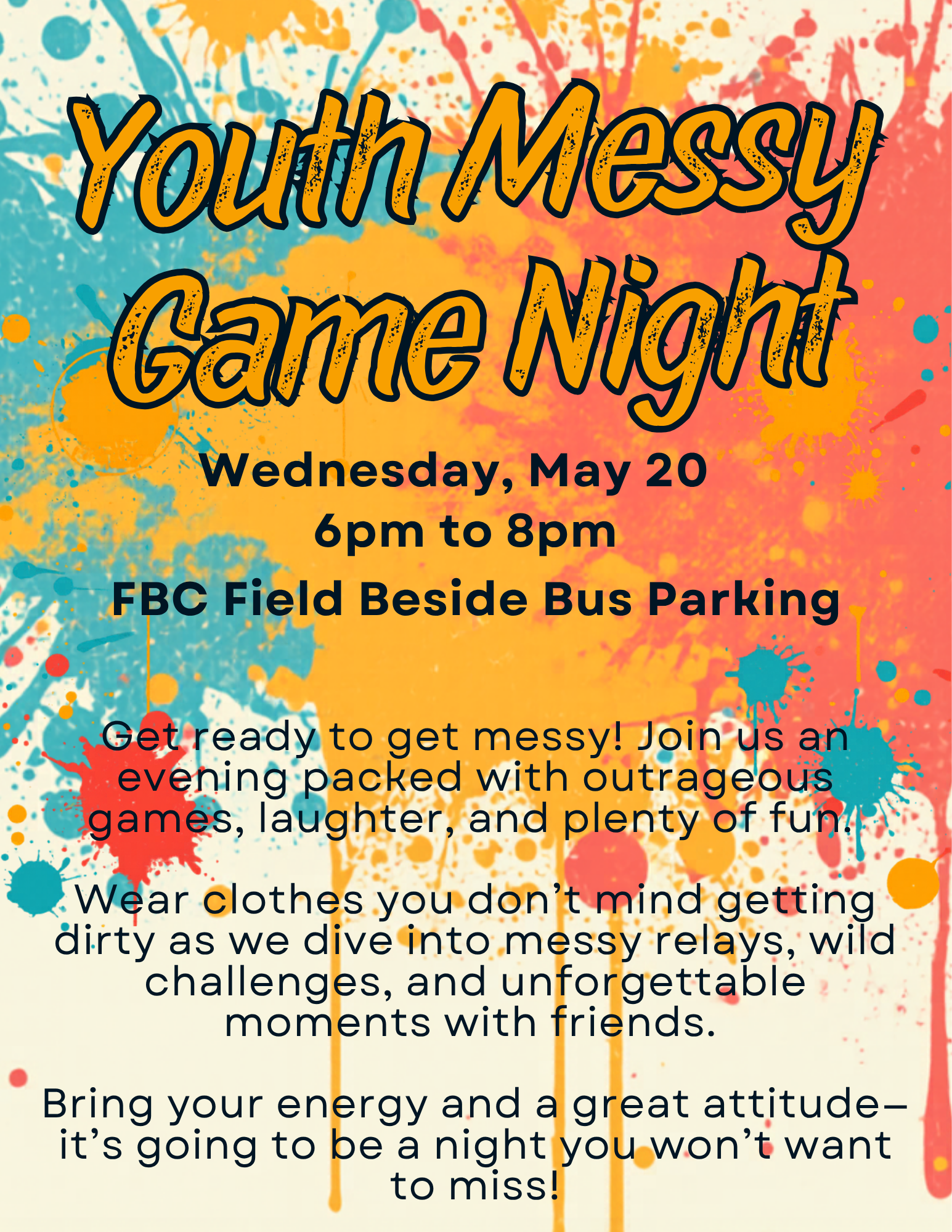 Messy Game Night - Youth