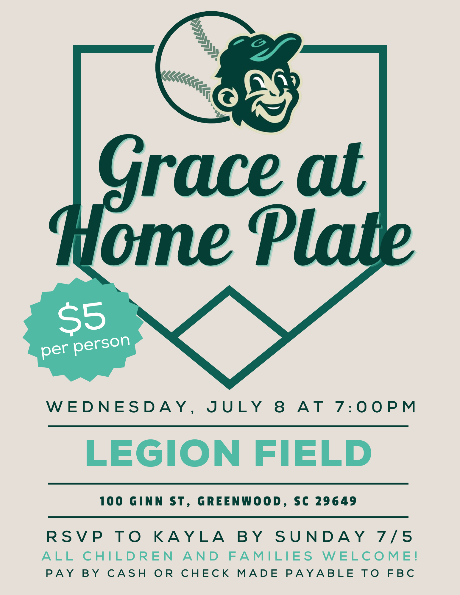 Grace at Home Plate - Children