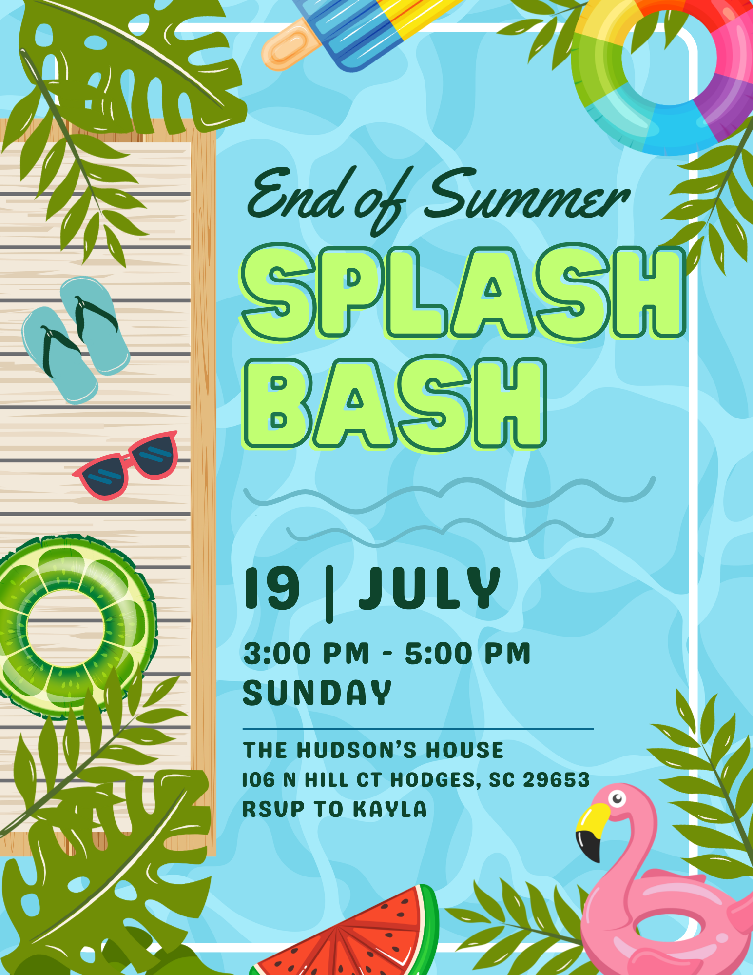 End of Summer Splash Bash