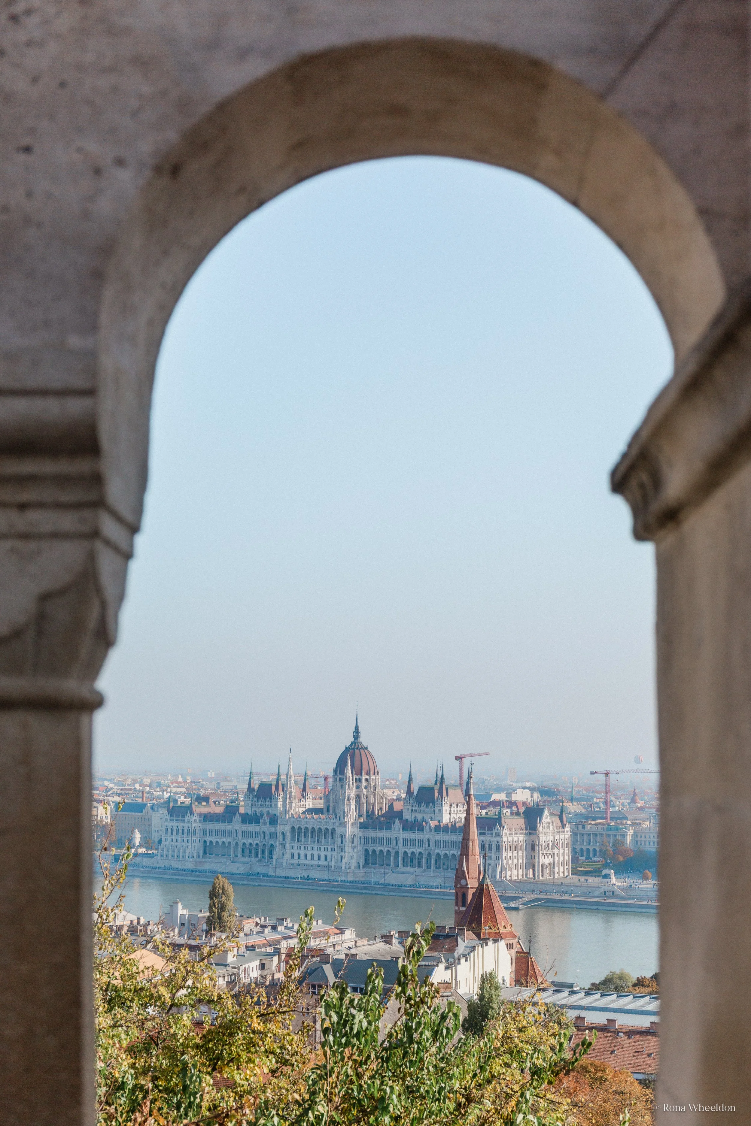 Looking across the Danube to the Hungarian Parliament