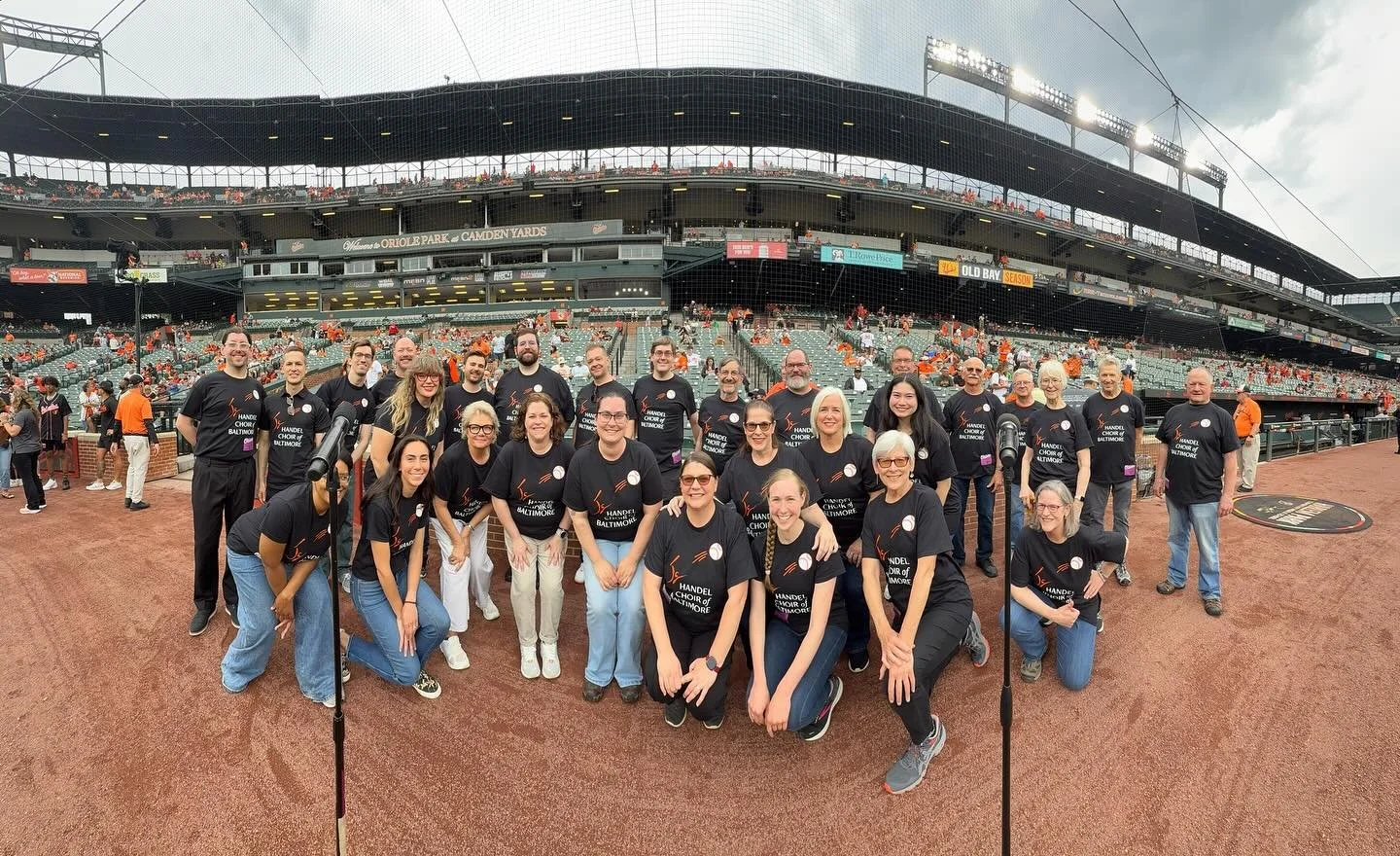 Thank you so much to the @orioles for letting us sing for the game today! What a thrill to be on the field!

Let&rsquo;s go O&rsquo;s!