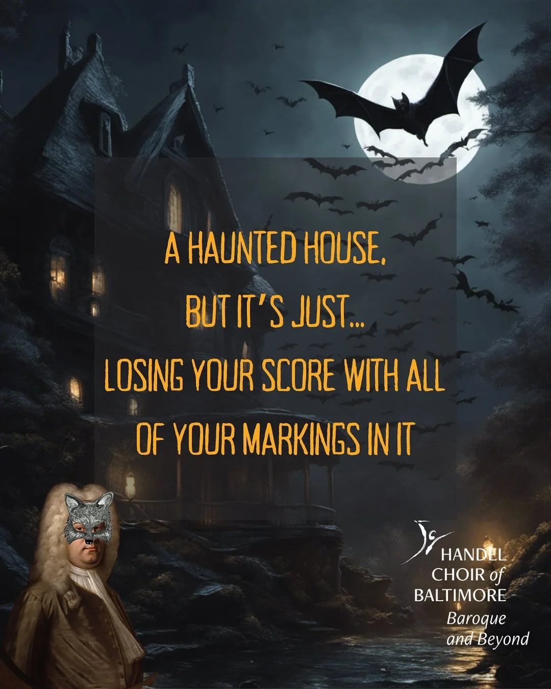 Happiest All Hallows Eve from all of us here at Handel Choir 🎃

#ifitaintbaroque