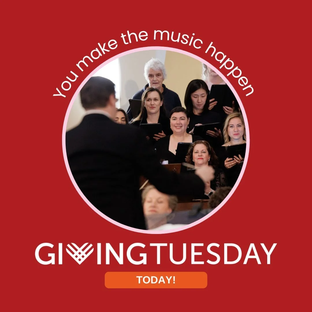 Giving Tuesday is here!

Celebrate the biggest giving holiday of the year with Baroque and Beyond music for all to hear.

Your gift to Handel Choir today supports performances like our acclaimed Messiah - a holiday tradition in Baltimore for over 90 