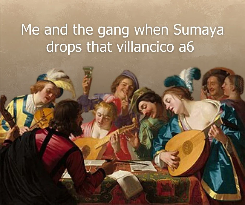 Though the villancico developed as a secular genre, composers of New Spain such as Juan Guti&eacute;rrez de Padilla, Manuel de Sumaya, and Esteban Salas y Castro brought to the world sacred works in the style during what Early Music America called a 