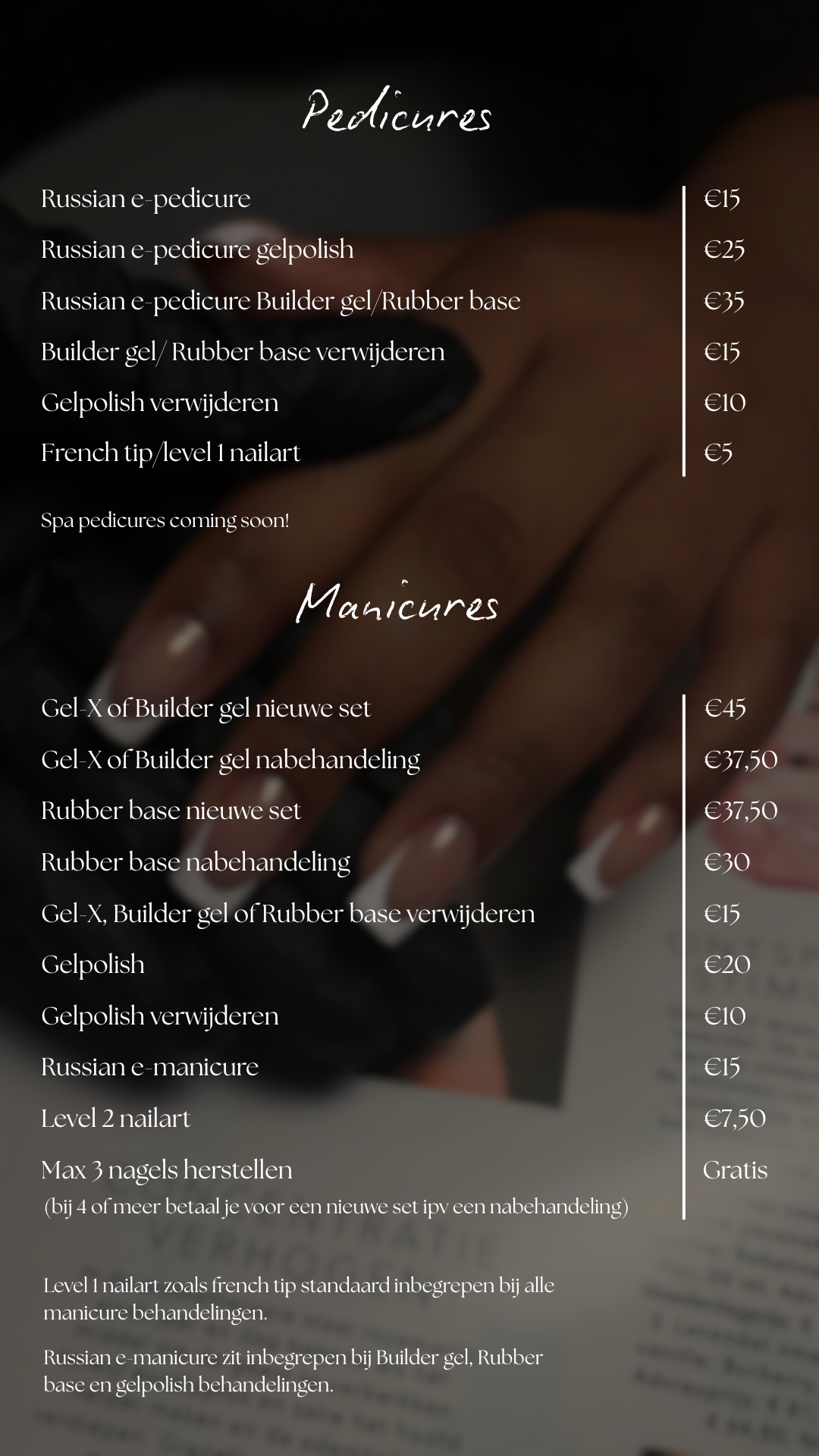 Gel-X, BIAB, Pedicures, Manicures