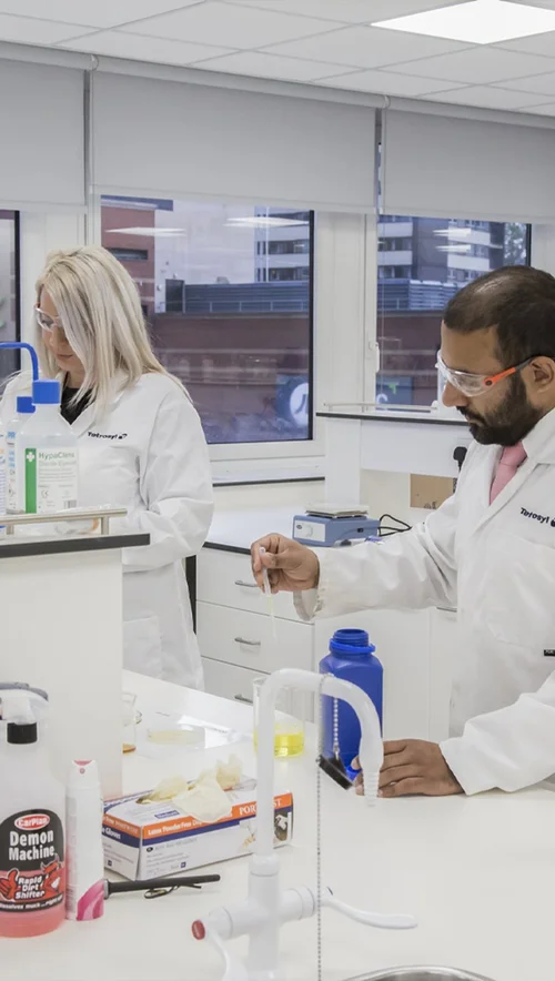 Lab testing and formulation
