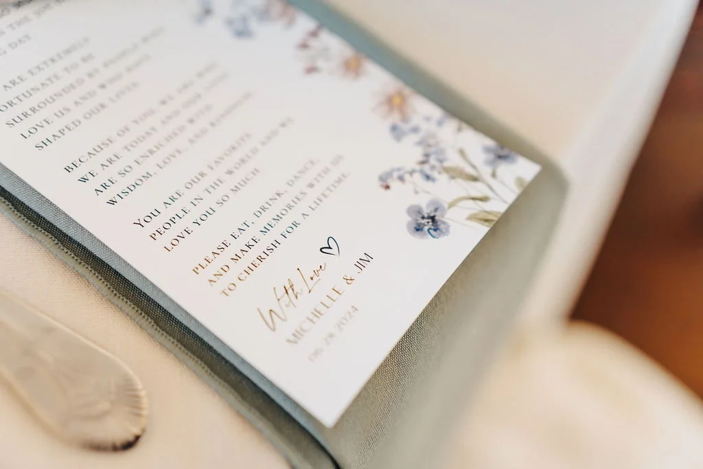 custom wedding printed message