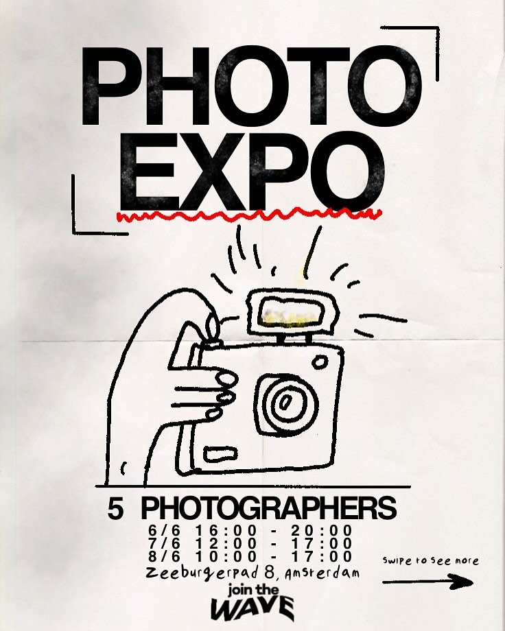 !EXPO EVENT!

On June 6, 7 &amp; 8, The Wave presents work by five graduate photographers from the Fotovakschool Amsterdam.
Five personal stories &mdash; each with a unique visual language and perspective.

Join us for the festive opening on Friday, 