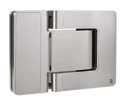 MWE Agitus L, Agitus Li, hinge for shower doors, frameless glass doors, stainless steel glass hinge