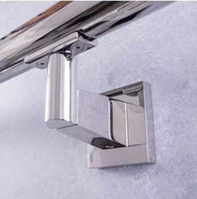 MWE Handrail bracket concept D polished stainless steel