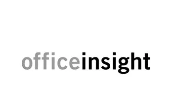Logo with the words 'office insight' in lowercase letters, 'office' in gray and 'insight' in black.