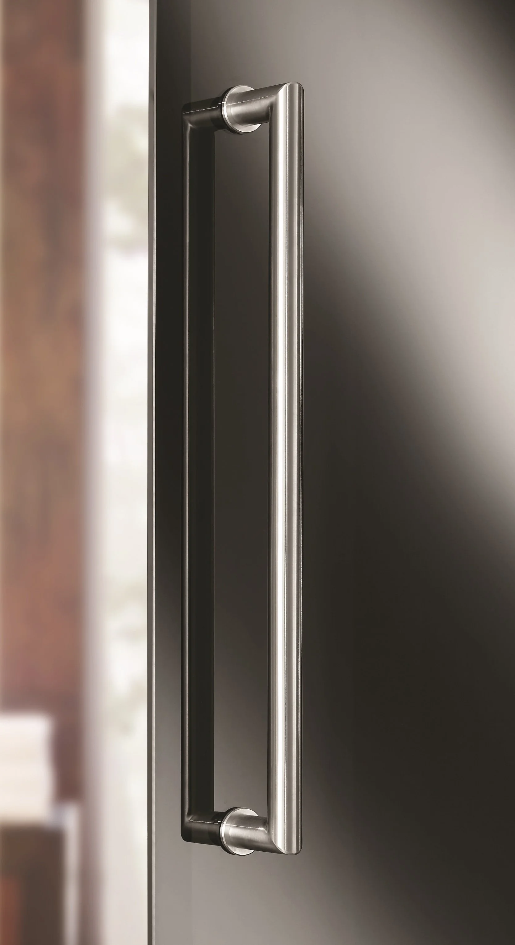 MWE Unix TG.1007 model stainless steel door handle vertical bar, ladder pull