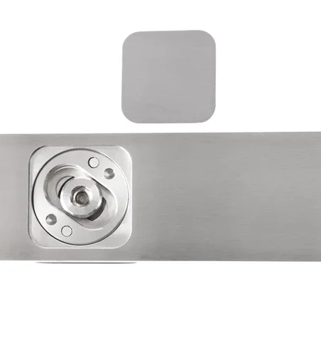 MWE Custom barn door rail segment with concealed mounting screws