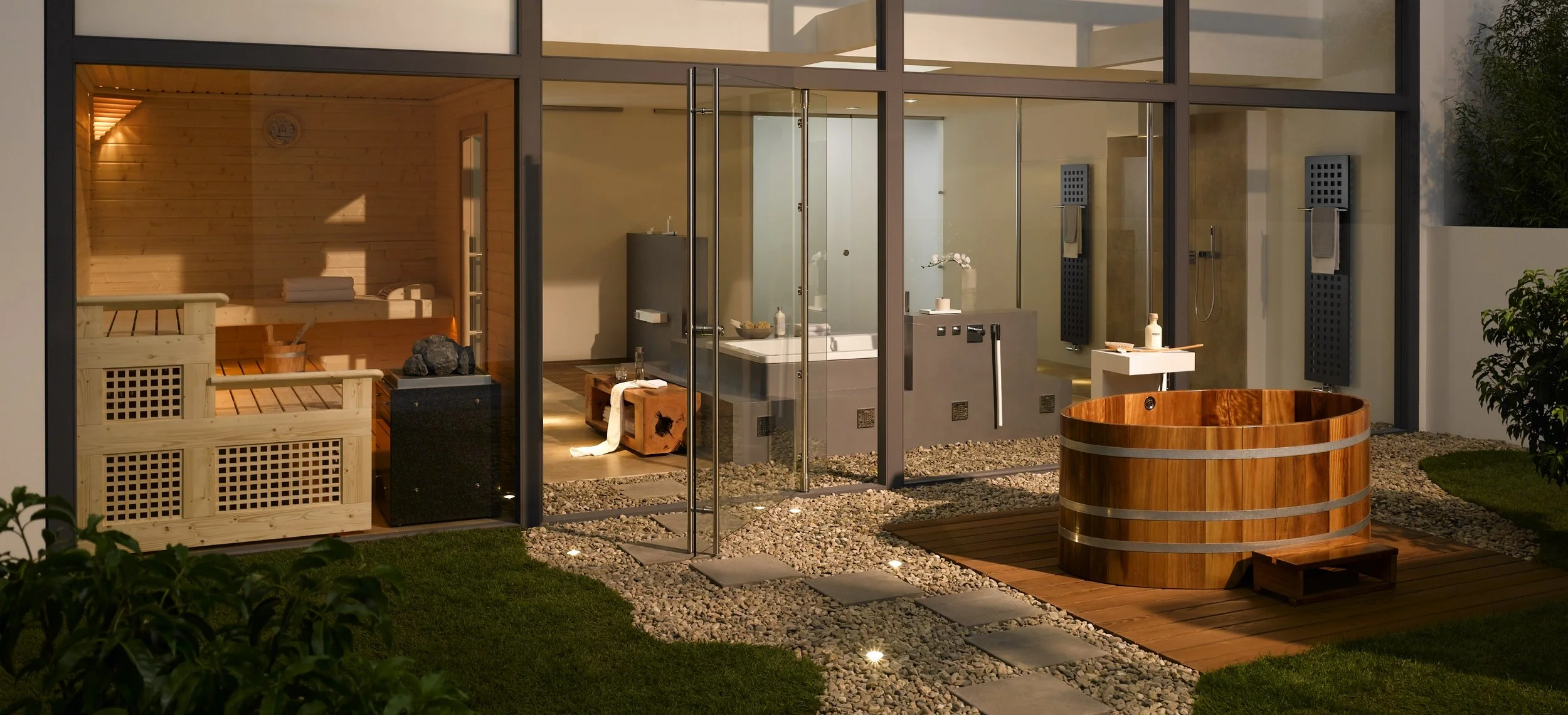 MWE Aura Pivot Door Hardware
