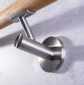 MWE Handrail bracket concept E satin stainless steel