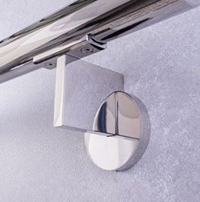 MWE Handrail bracket concept F polished stainless steel