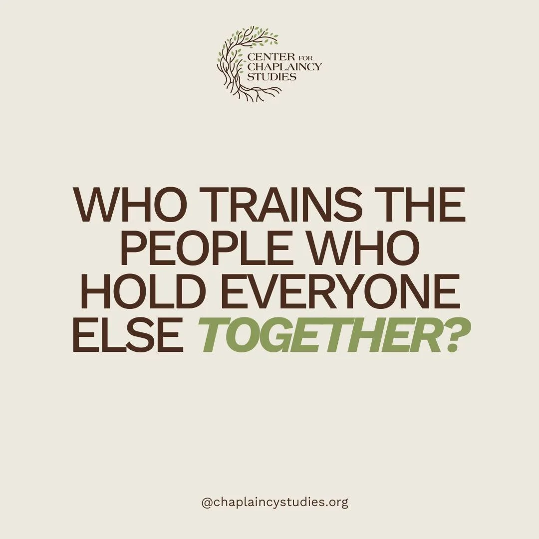 Chaplains grow through learning, reflection, and service.

At the Center for Chaplaincy Studies, we prepare compassionate leaders to meet trauma with strength, empathy, and understanding.

💬 Curious about what chaplain training involves? Ask us in t
