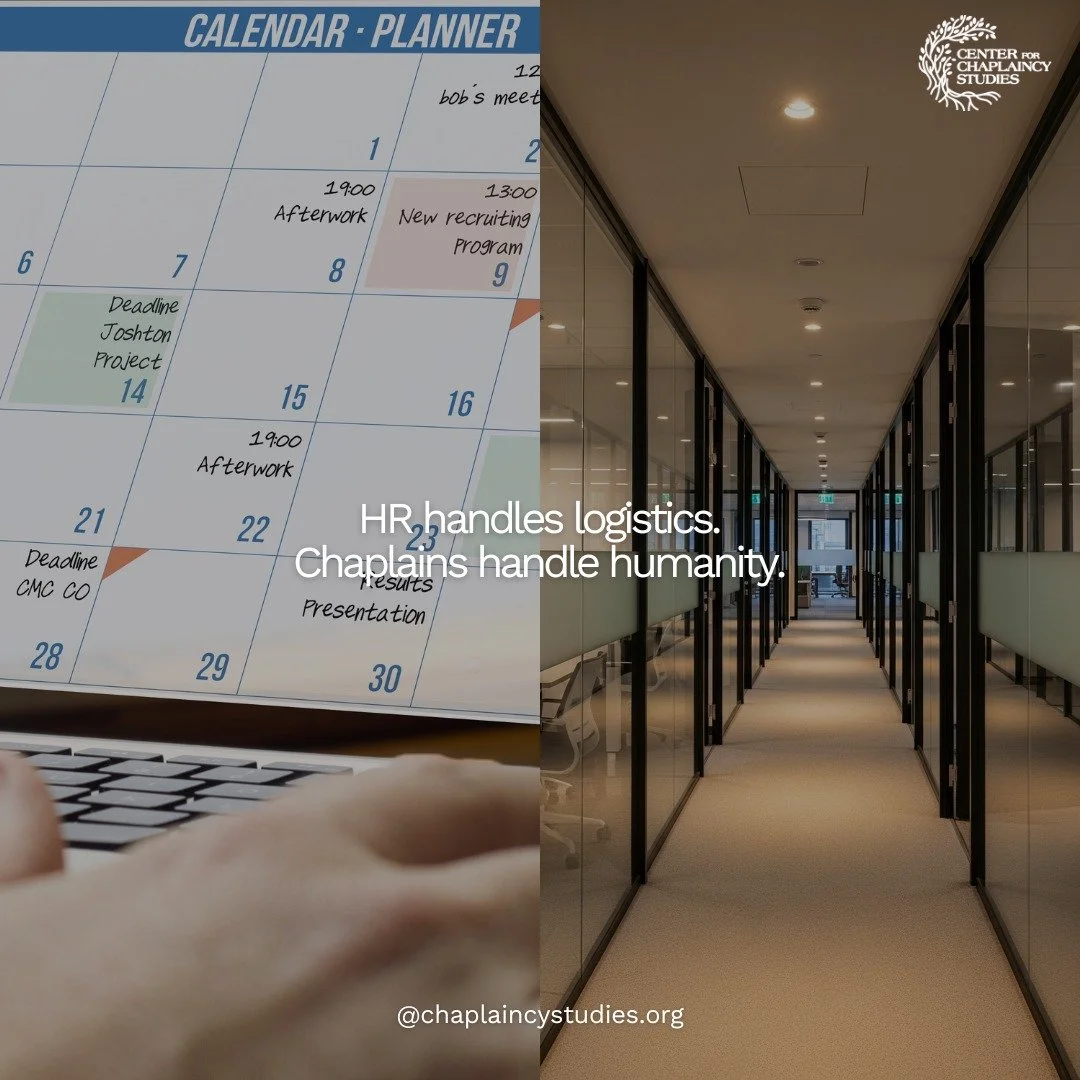 The modern workplace needs more than wellness apps and PTO policies.

Chaplains bring empathy into organizations where people quietly carry the weight of stress, grief, and burnout.

That&rsquo;s how retention starts: when people feel seen.

👉 Learn