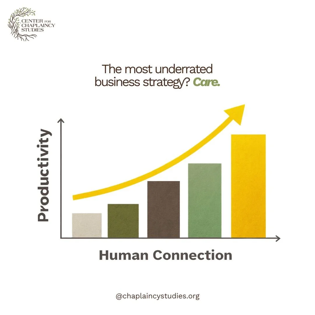 Organizations thrive when people do.

Chaplaincy programs reduce turnover, boost engagement, and rebuild trust from the inside out.

It&rsquo;s not soft &mdash; it&rsquo;s smart.

📈 Explore corporate chaplaincy solutions at www.chaplaincystudies.org