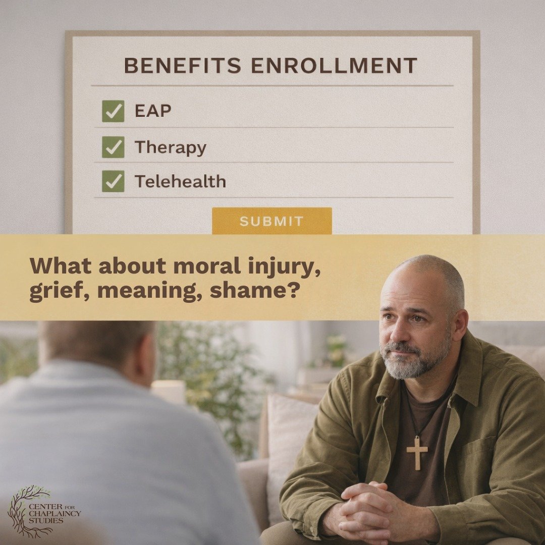 A lot of leaders are trying to solve spiritual and moral pain with a benefits sheet.

Some workplace pain is not just stress. It is moral injury. The feeling of, &ldquo;I did what I had to do, and it still broke something in me.&rdquo; This shows up 