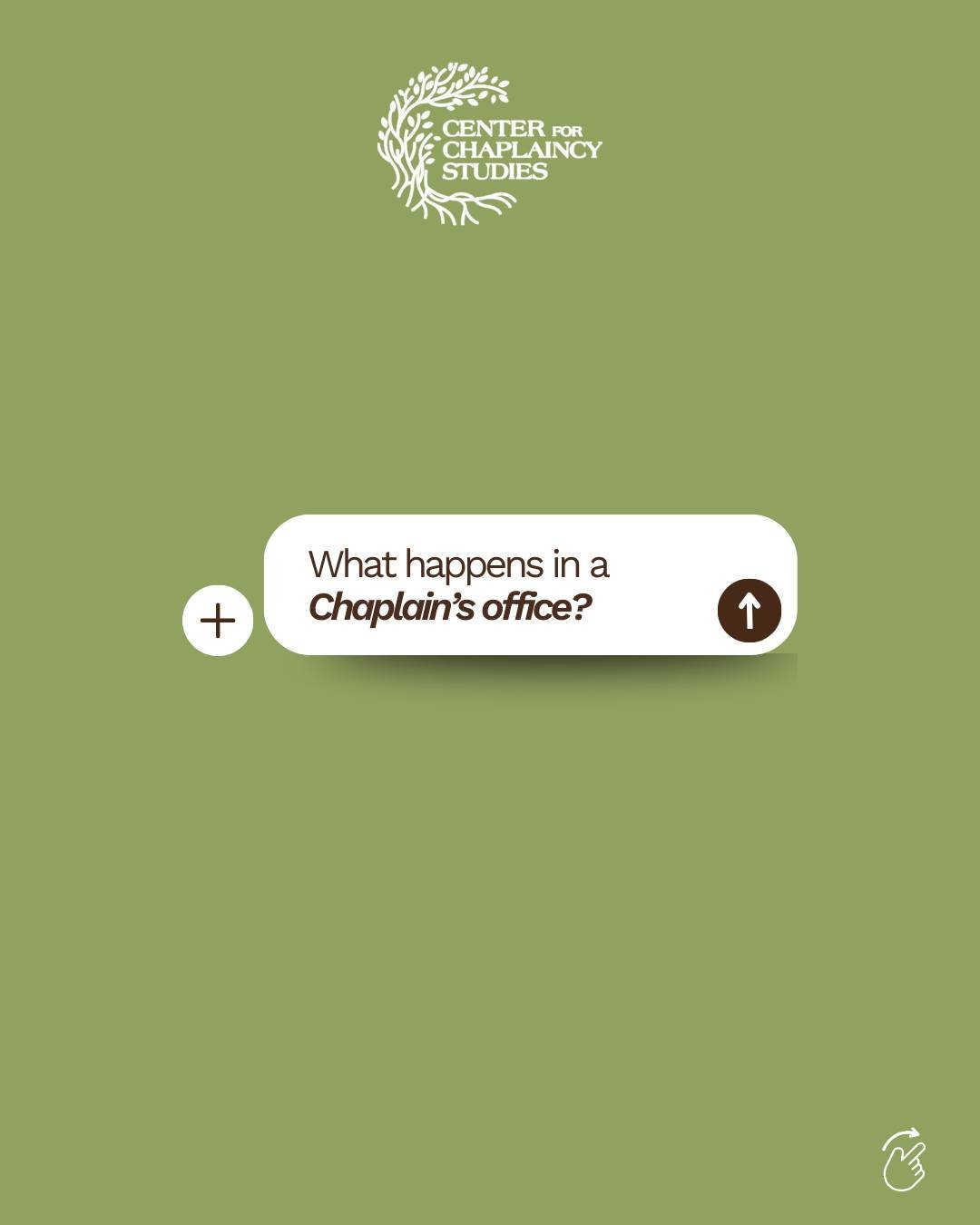 What happens in a chaplain&rsquo;s office?

People talk about what they are carrying.
Stress, grief, faith, doubt, work, family, or major life changes.

Chaplains provide a confidential, non judgmental space to speak openly.
There is no pressure to h