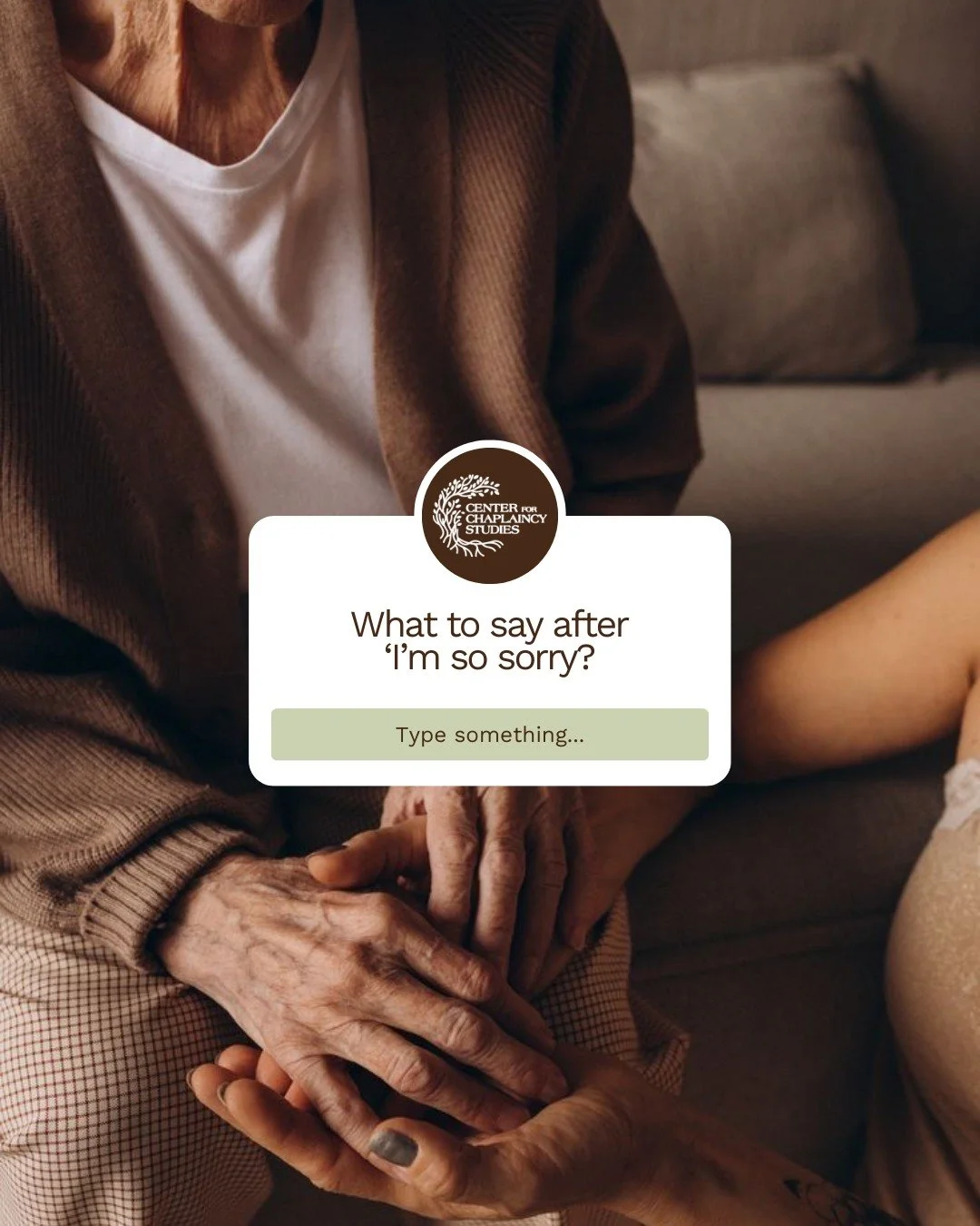 These are not fixes. They are invitations. They give space for real conversation without rushing, minimizing, or trying to solve pain.

Chaplains are trained to support people through loss, uncertainty, and deep emotional moments by staying present a