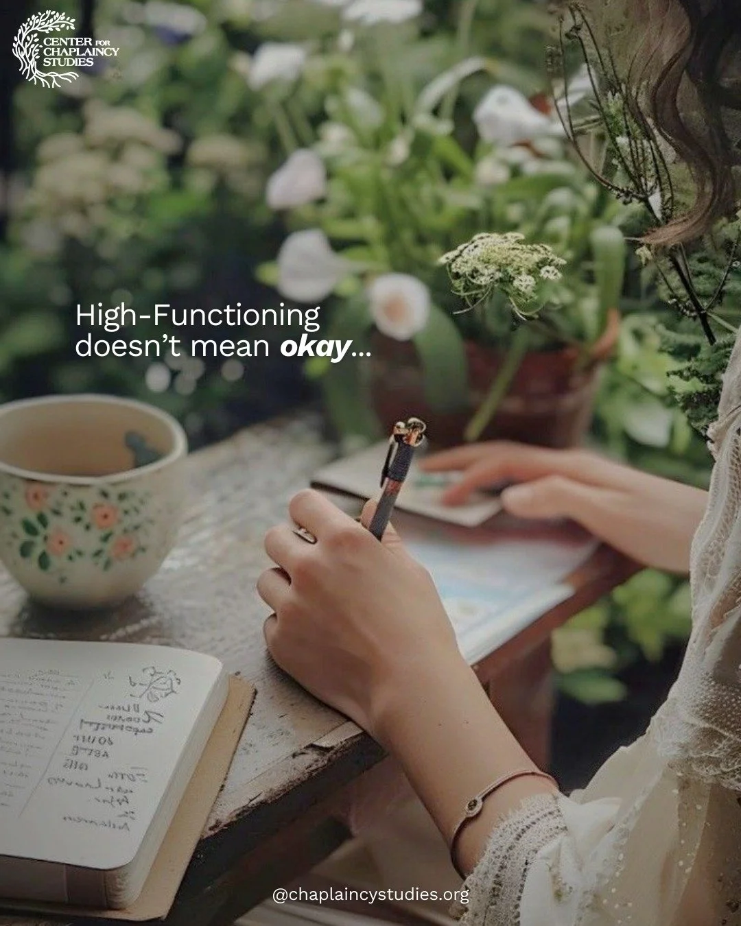 Just because someone is high-functioning doesn&rsquo;t mean they&rsquo;re okay.

Many people carry stress, grief, or pressure quietly while still showing up every day.

Sometimes what helps most is simply having someone who listens without judgment.

