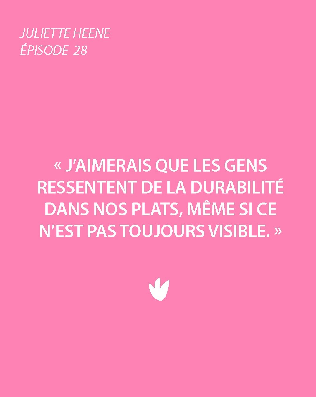 - @belgobon &amp; @bombo.studio avec Juliette Heene - 

Qu&rsquo;est-ce que vous avez aim&eacute; dans cet &eacute;pisode ? 

* Une cheffe-entrepreneure qui incarne le s&eacute;r&eacute;nit&eacute; m&ecirc;me au c&oelig;ur du rush &eacute;v&eacute;ne