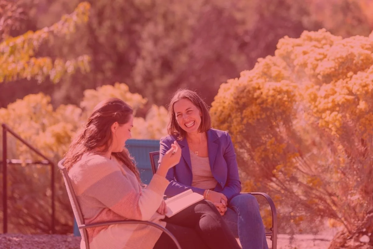 Lead in 3D Nell coaching another woman